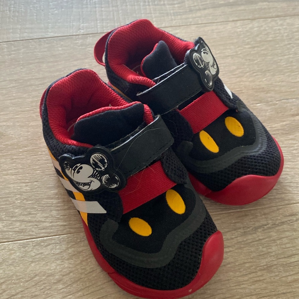 Adidas toddler Mickey Mouse sneakers